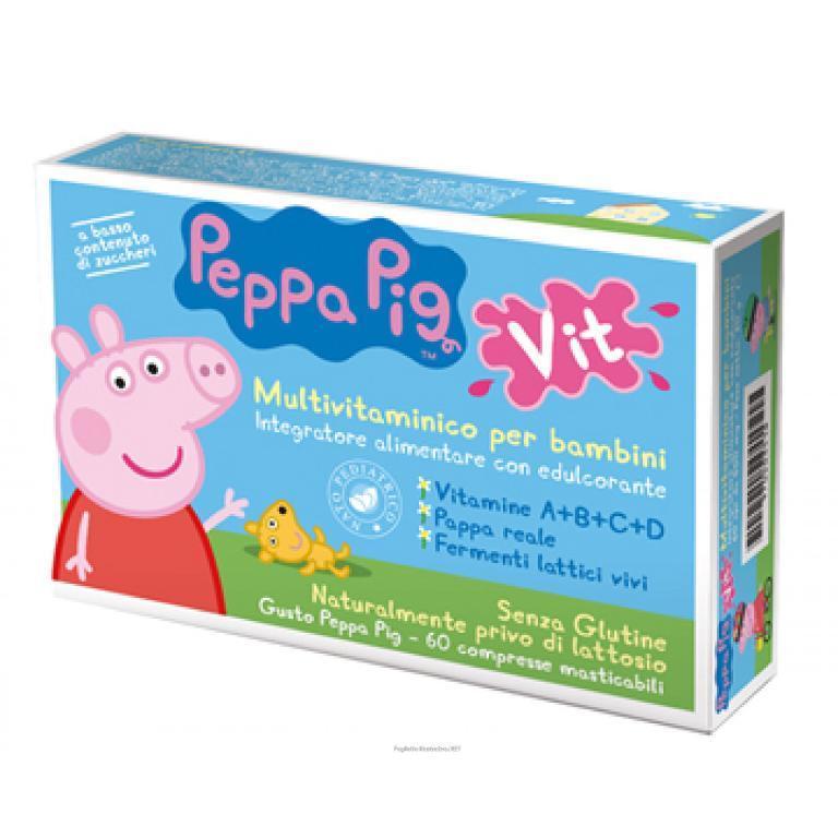 Peppa Pig multivitaminico  bambini con lactobacilli e pappa reale 60 cpr masticabili