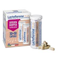 1+1 Lactoflorene Plus fermenti lattici 30 capsule x2