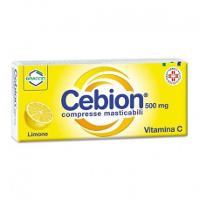 Cebion integratore di vitamina C, 500 mg - 20 cpr masticabili. Gusto limone