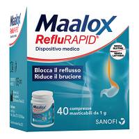 Maalox reflurapid 40 compresse masticabili