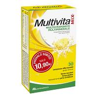 MultivitaMix Integratore Alimentare 30 Compresse Effervescenti Senza Zucchero 