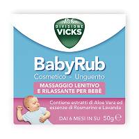 Vicks BabyRub - 50 g unguento - massaggio lenitivo e rilassante per bebé
